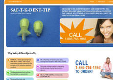 Website redesign for Saft Dent Tip