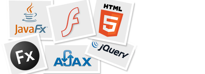 Picture with the logos of the most widely-adopted web technologies out there.