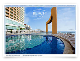 A sunny web design for a hotel
