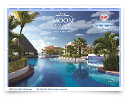 We created this web design for Moon Palace Golf Spa Resort.