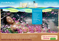 Camilla Spa web design. They are not online any more.