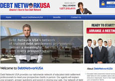 We designed the site of DebtNetworkUSA.com