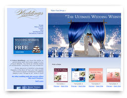 A wedding website for a former client.