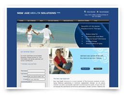 Web design for New Age Health Solutions